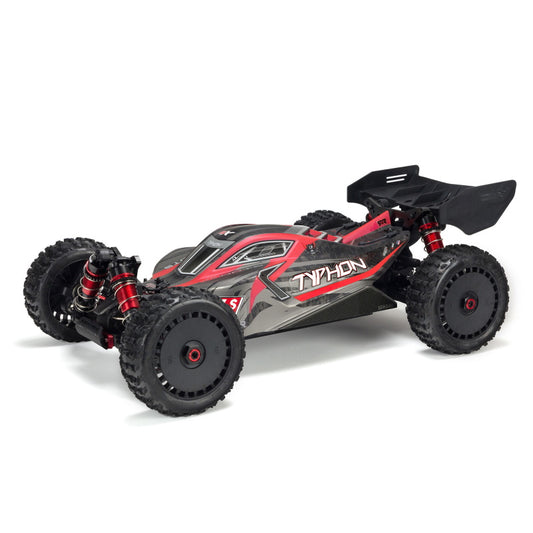 ARRMA ARA8606V5 1/8 Typhon 6S BLX 4x4 Brushless Buggy Black RTR Spektrum