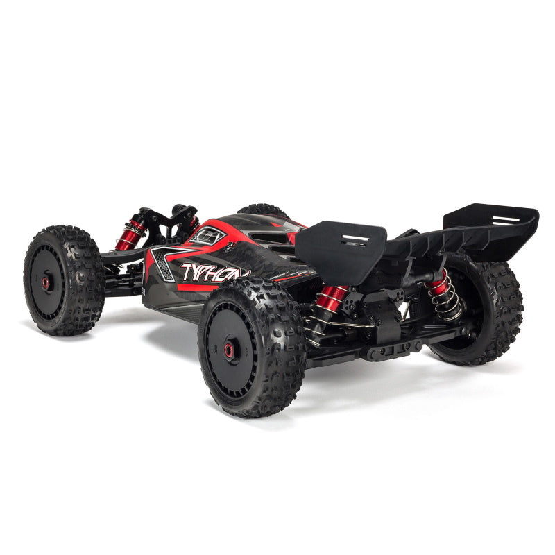 ARRMA ARA8606V5 1/8 Typhon 6S BLX 4x4 Brushless Buggy Black RTR Spektrum