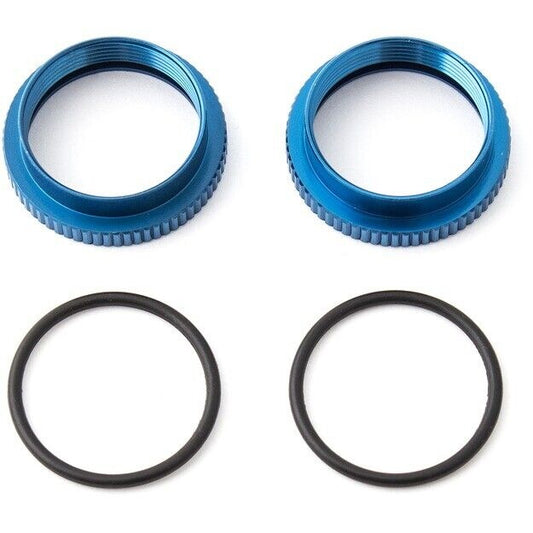 Team Associated ASC81221 20mm Aluminum Spring Collars (2) - PowerHobby