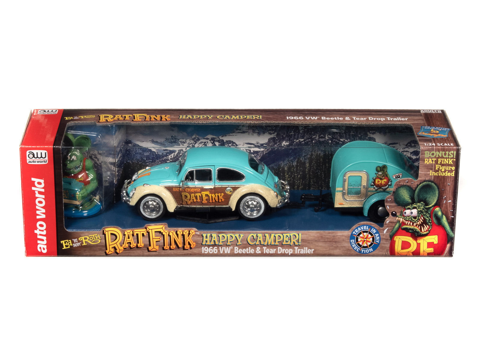 Auto world happy camper 1966 vw rat fink on sale