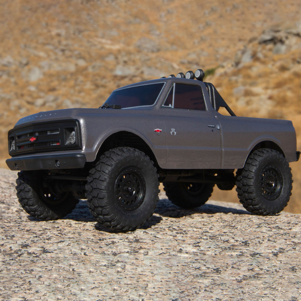 Axial AXI00001T2 SCX24 1967 Chevrolet C10 1/24 4WD RTR Scale Mini Crawler Silver