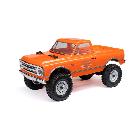 Axial AXI0000IV2T3 1/24 SCX24 1967 Chevrolet C10 4WD Brushed Truck RTR, Orange