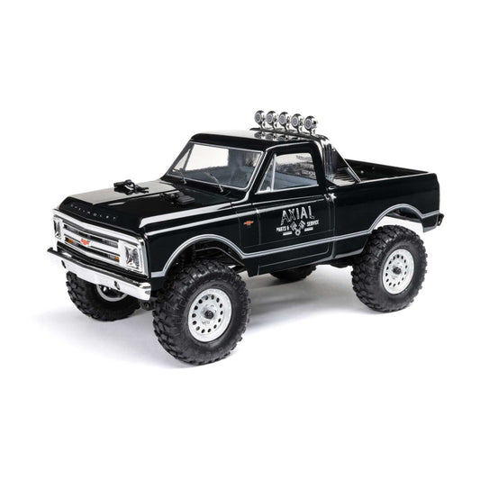 Axial AXI00001V2T4 - 1/24 SCX24 1967 Chevrolet C10 4WD Brushed Truck RTR, Black