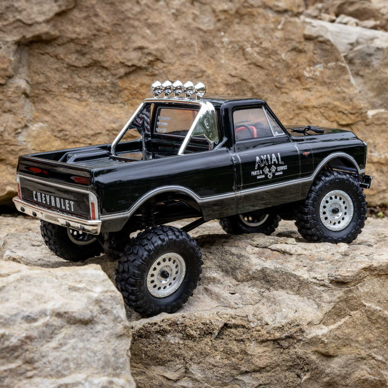 Axial AXI00001V2T4 - 1/24 SCX24 1967 Chevrolet C10 4WD Brushed Truck RTR, Black