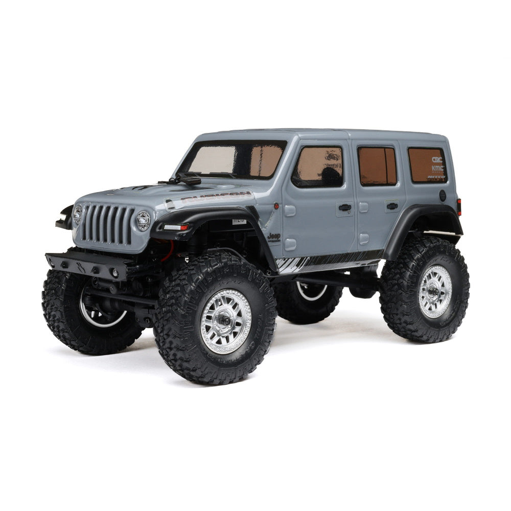 Axial AXI00002V3T3 SCX24 Jeep Wrangler JLU 4WD RTR Scale Mini Rock Crawler Gray