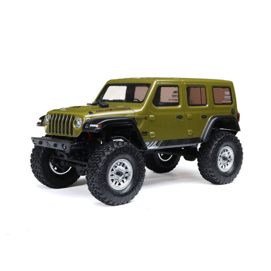 Axial AXI00002V3T4 SCX24 Jeep Wrangler JLU 4WD RTR Scale Mini Rock Crawler Green