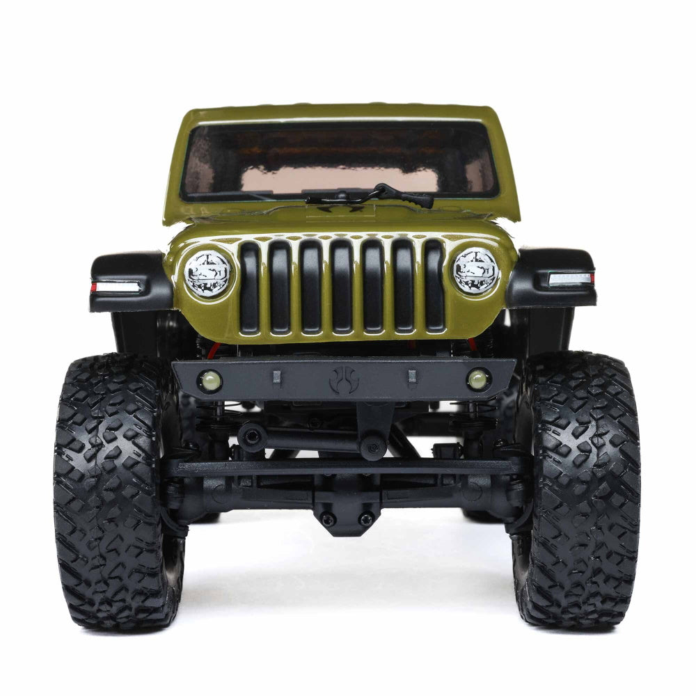 Axial AXI00002V3T4 SCX24 Jeep Wrangler JLU 4WD RTR Scale Mini Rock Crawler Green