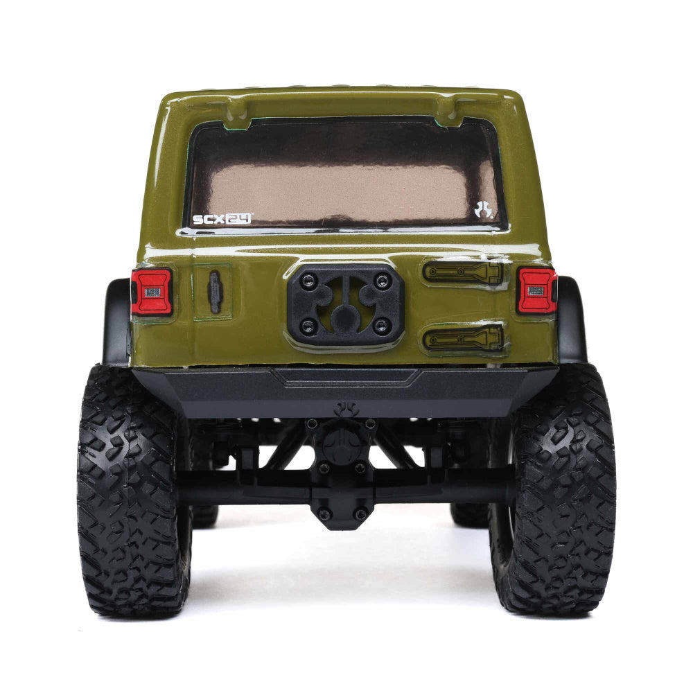 Axial AXI00002V3T4 SCX24 Jeep Wrangler JLU 4WD RTR Scale Mini Rock Crawler Green