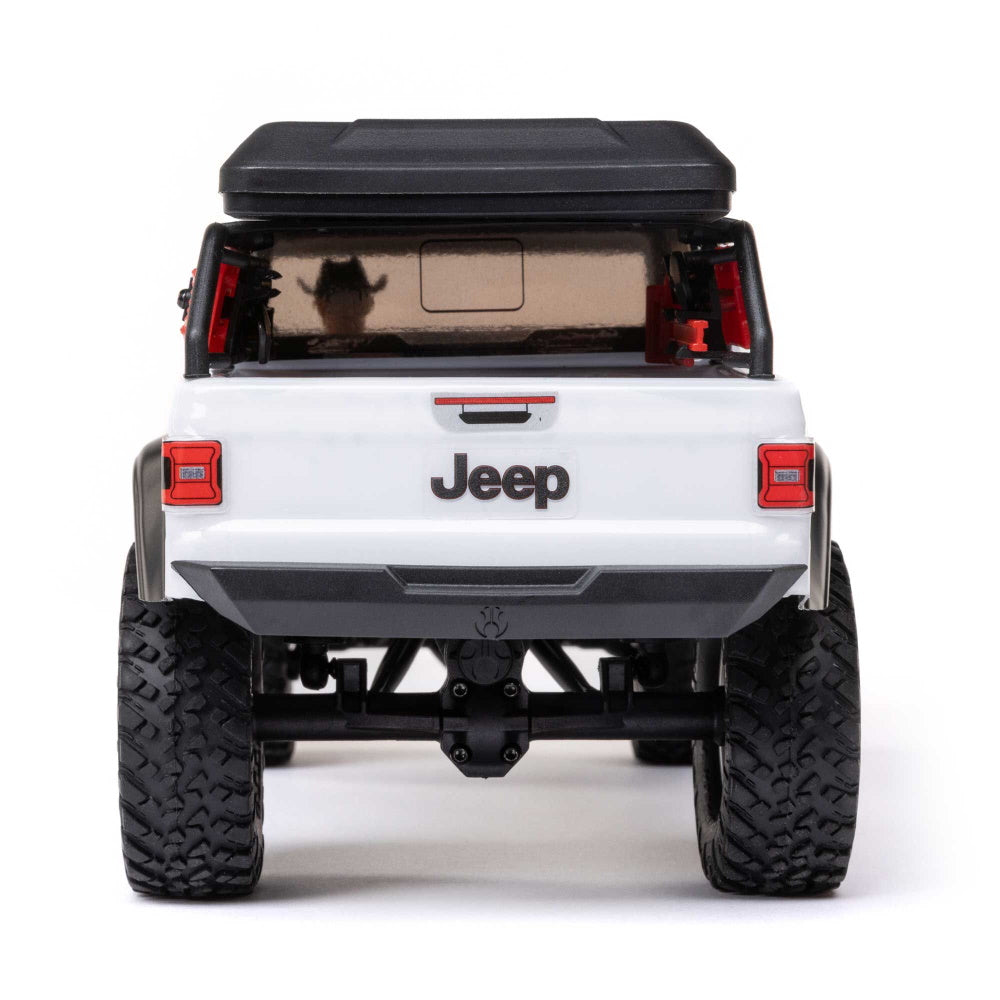 Axial 1/24 SCX24 Jeep JT Gladiator 4WD Rock Crawler Brushed RTR, White