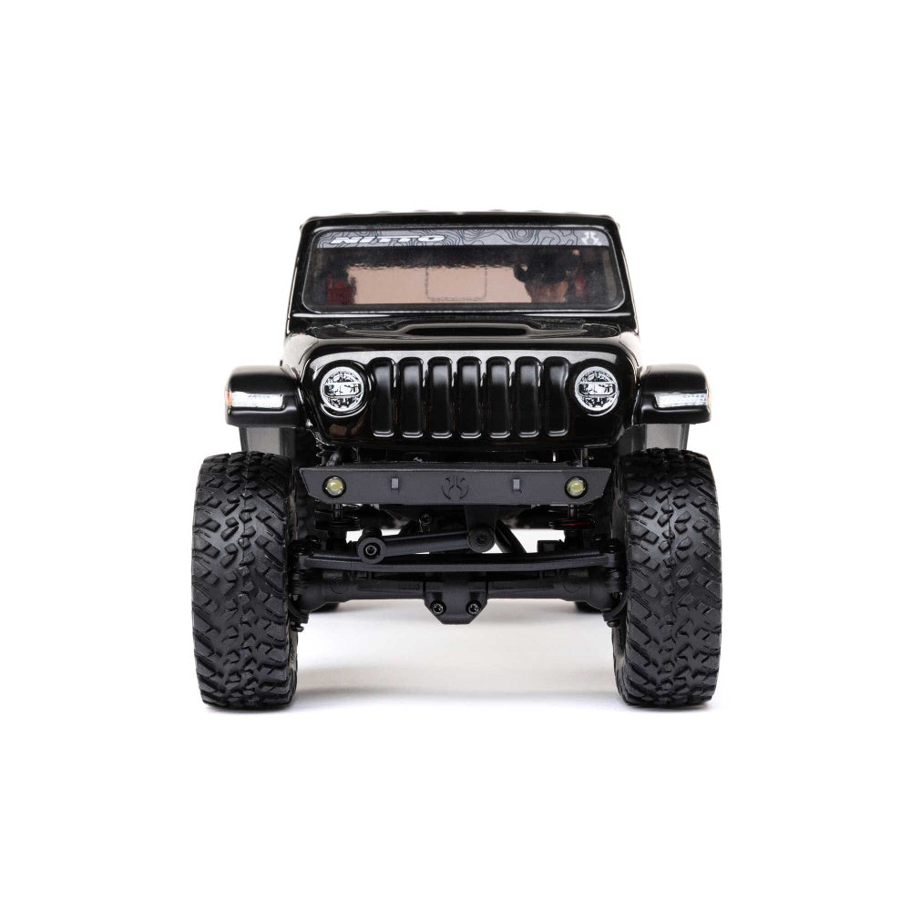 Axial 1/24 SCX24 Jeep JT Gladiator 4WD Rock Crawler Brushed RTR, Black