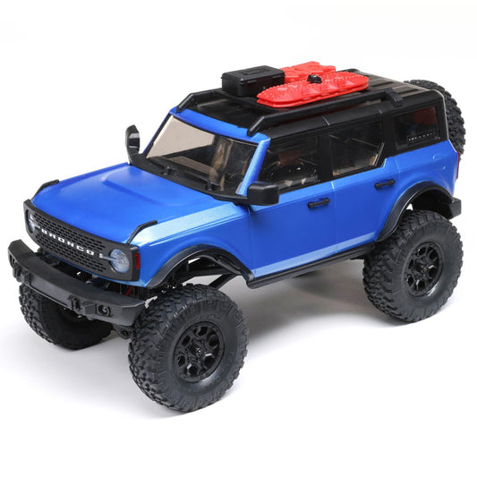 Axial AXI00006T3 1/24 SCX24 2021 Ford Bronco 4WD Truck Brushed RTR, Blue