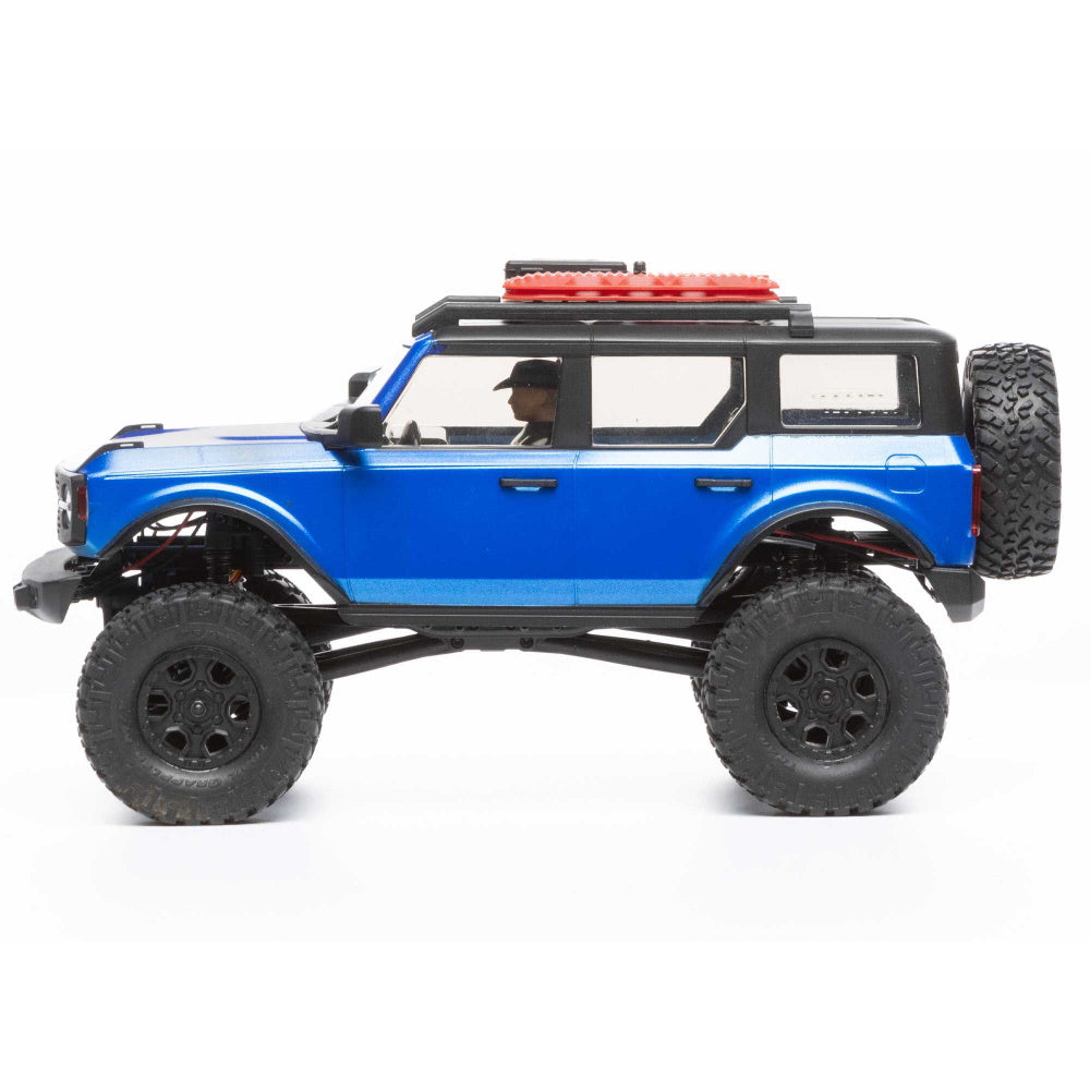 Axial AXI00006T3 1/24 SCX24 2021 Ford Bronco 4WD Truck Brushed RTR, Blue