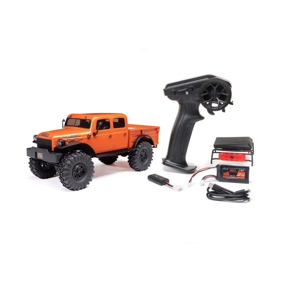 Axial AXI00007 SCX24 40's 4DR Dodge Power Wagon 1/24, 4 Wheel Drive-RTR - Orange