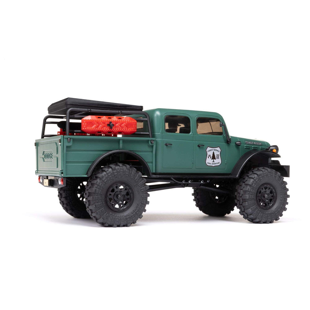 Axial AXI00007T2 SCX24 40's 4DR Dodge Power Wagon 1/24, 4 Wheel Drive-RTR - Green