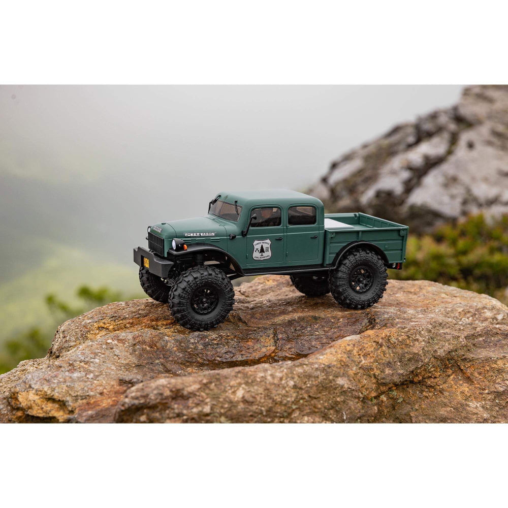 Axial AXI00007T2 SCX24 40's 4DR Dodge Power Wagon 1/24, 4 Wheel Drive-RTR - Green