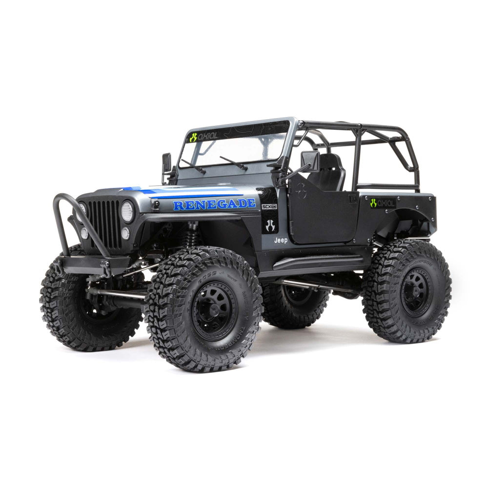 Axial AXI03008T2 1/10 SCX10 III Jeep CJ-7 4WD Brushed RTR, Grey