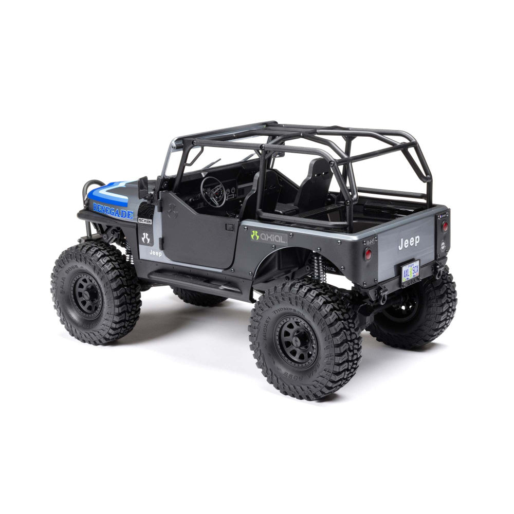 Axial AXI03008T2 1/10 SCX10 III Jeep CJ-7 4WD Brushed RTR, Grey