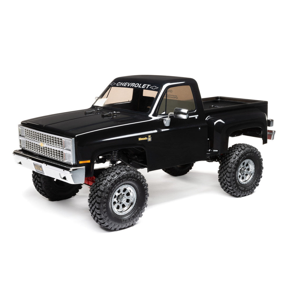 Axial AXI03030T2 1/10 SCX10 III Base Camp 1982 Chevy K10 4X4 RTR Crawler - Black.