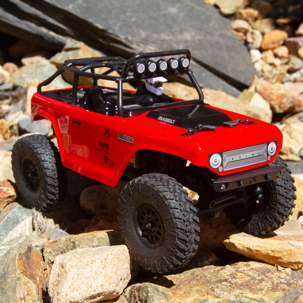 Axial AXI90081 SCX24 Deadbolt 1/24 Electric 4 Wheel Drive RTR - Red