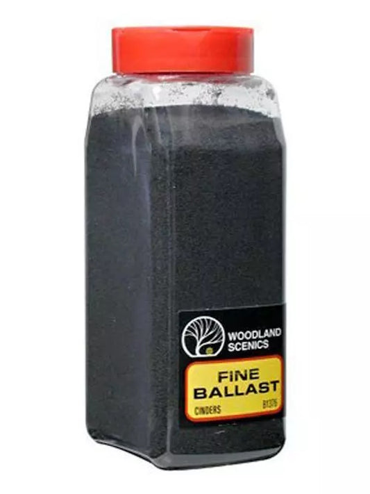 Woodland Scenics B1376 Ballast Fine Cinder 32oz