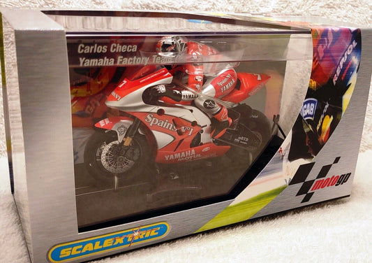 Scalextric C6006 MotoGP Carlos Checa YAMAHA Motorcycle 1/32 Slot Car Bike