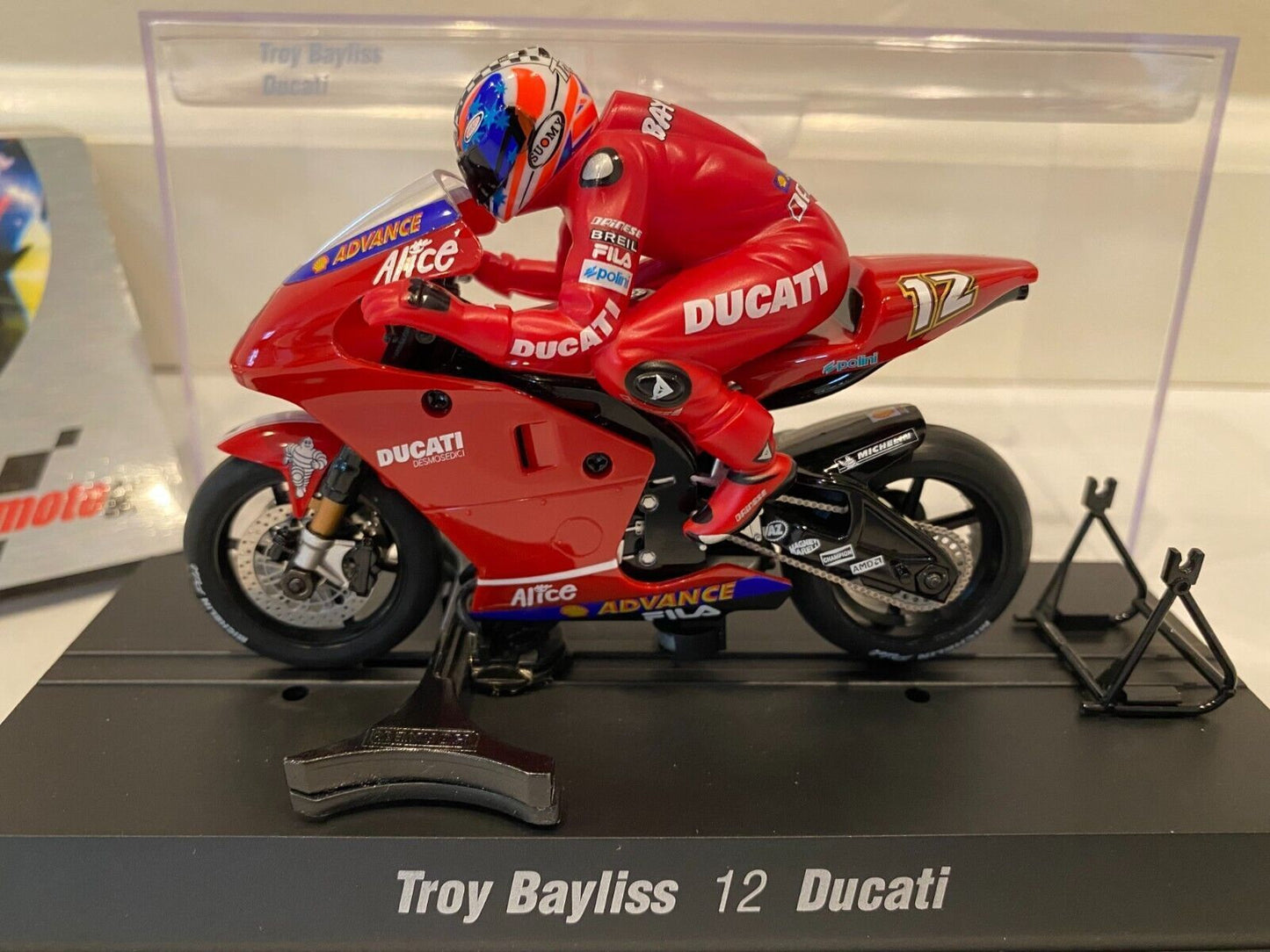 Scalextric C6009 MotoGP Ducati Troy Bayliss Motorcycle 1/32 Slot Car Bike