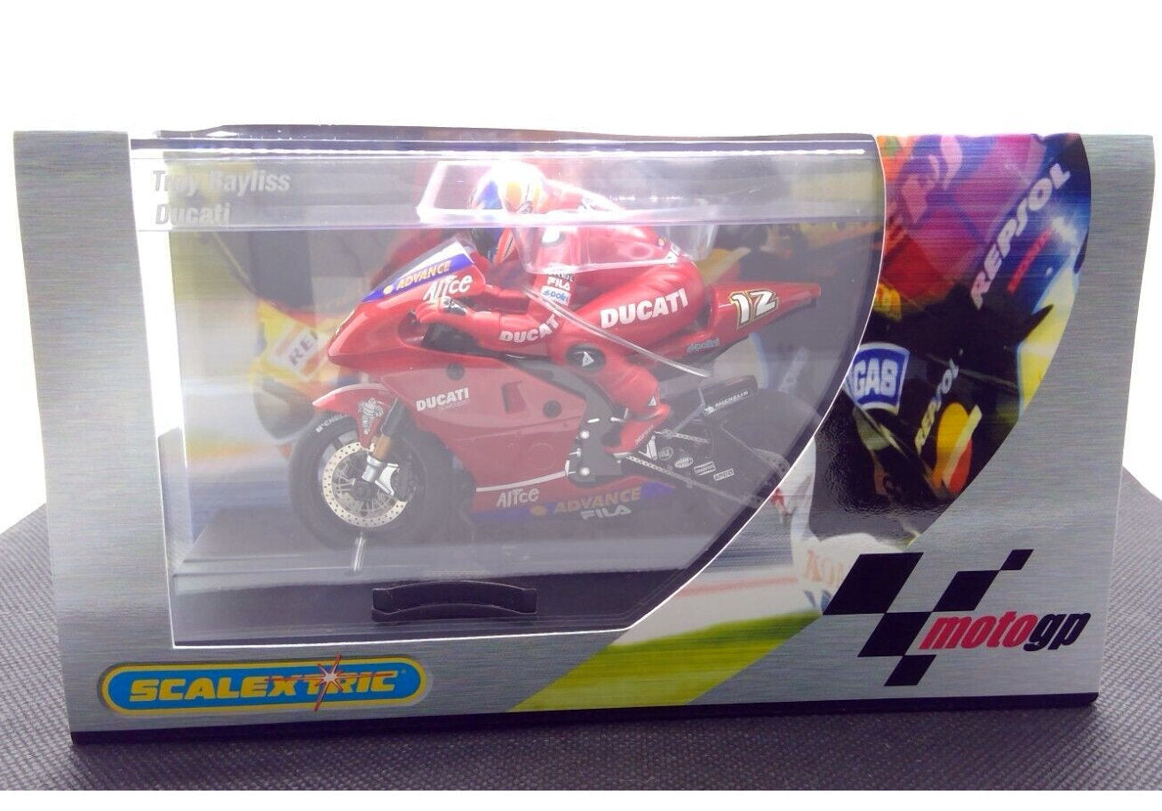 Scalextric C6009 MotoGP Ducati Troy Bayliss Motorcycle 1/32 Slot Car Bike