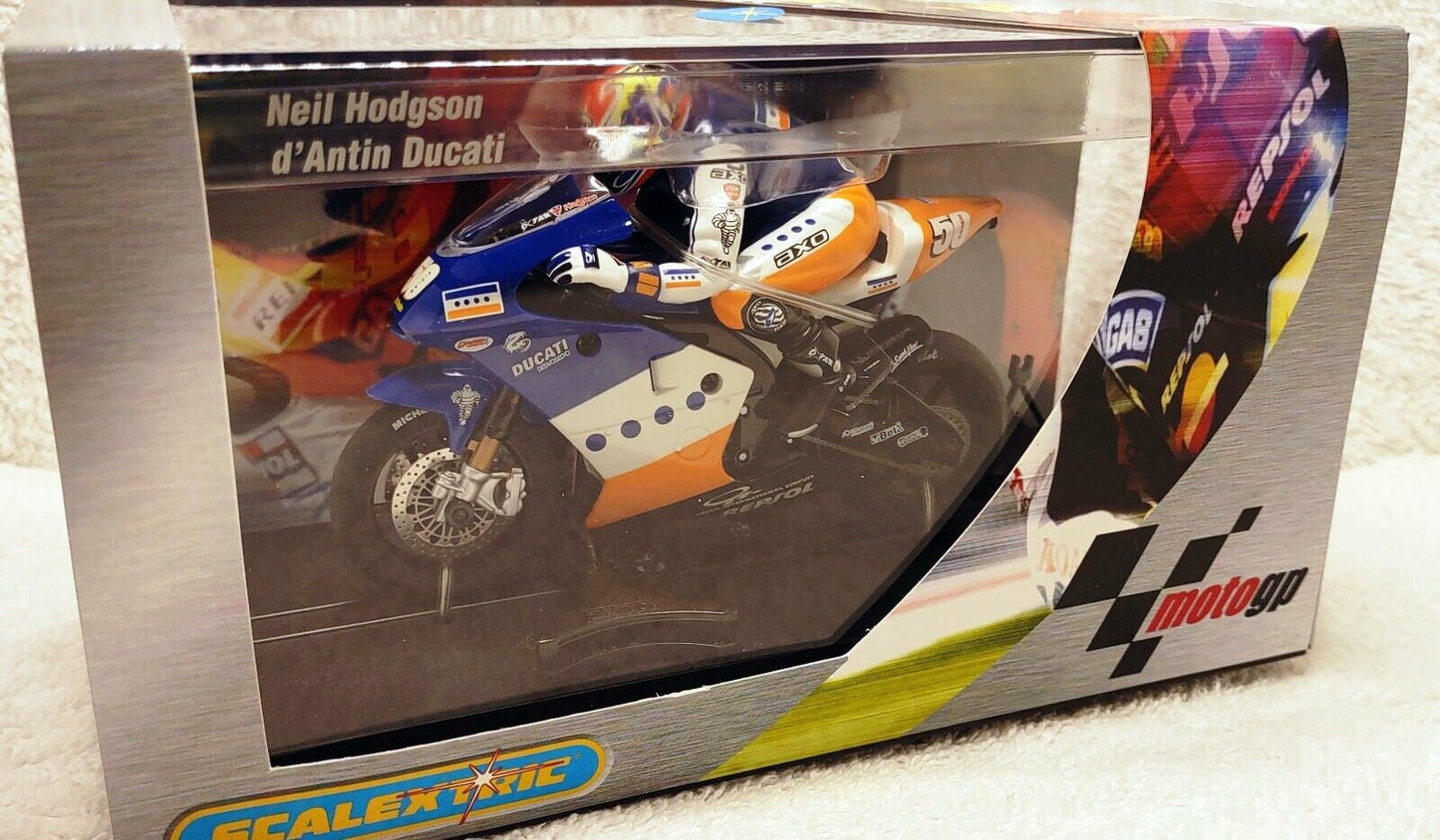 Scalextric C6012 Neil Hodgson Ducati MotoGP Motorcycle 1/32 Slot Car Bike