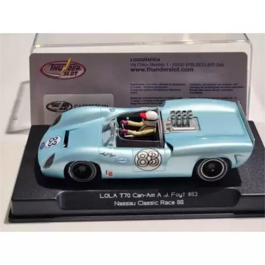 Thunderslot LOLA T70 Can-Am Nassau Classic Race 1966 Thunder 1/32 Slot Car CA00207