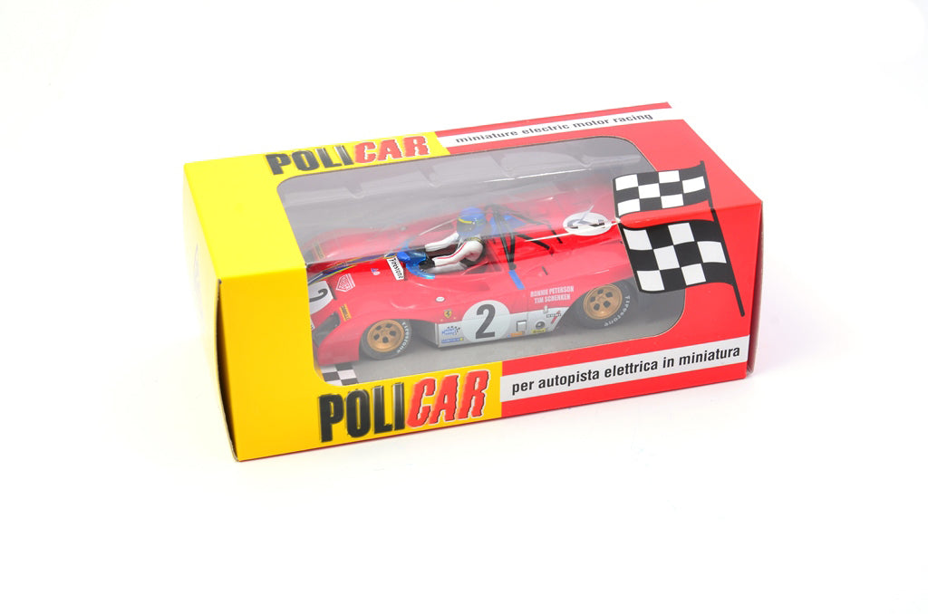 Policar Ferrari 312 PB Ronnie Peterson Monza 1972 1/32 Slot Car CAR01B for Slot.it