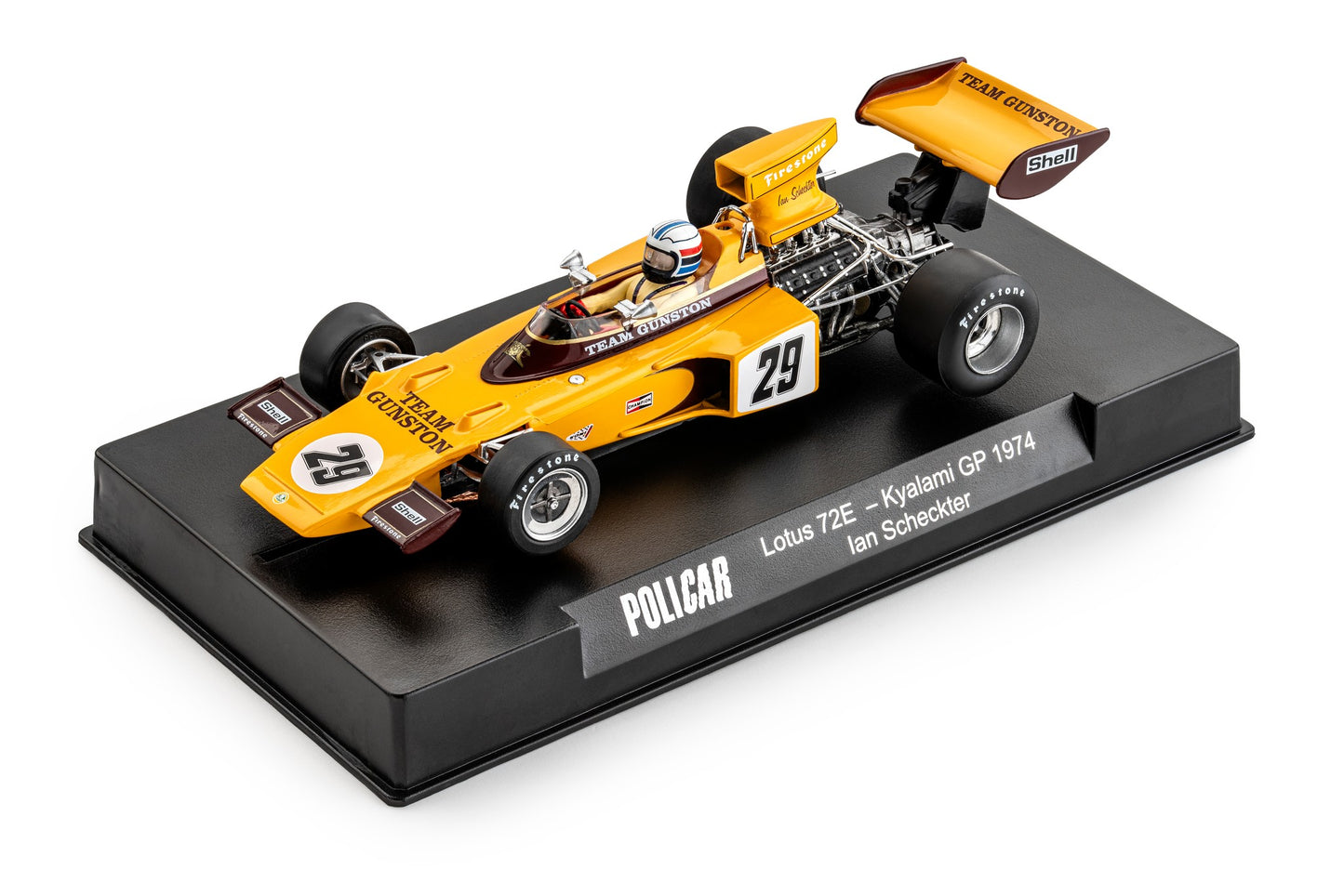 Policar Lotus 72E Kyalami GP 1974 Ian Scheckter 1/32 Slot Car CAR02i Slot.it