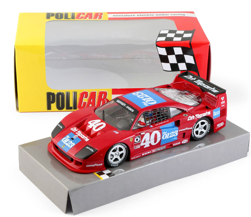 Policar Ferrari F40 1990 IMSA Road America 1/32 Slot Car CAR03A for Slot.it