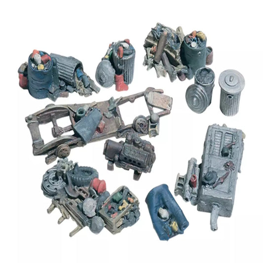 Woodland Scenics D205 HO Assorted Junk Piles (10) Train Scenery