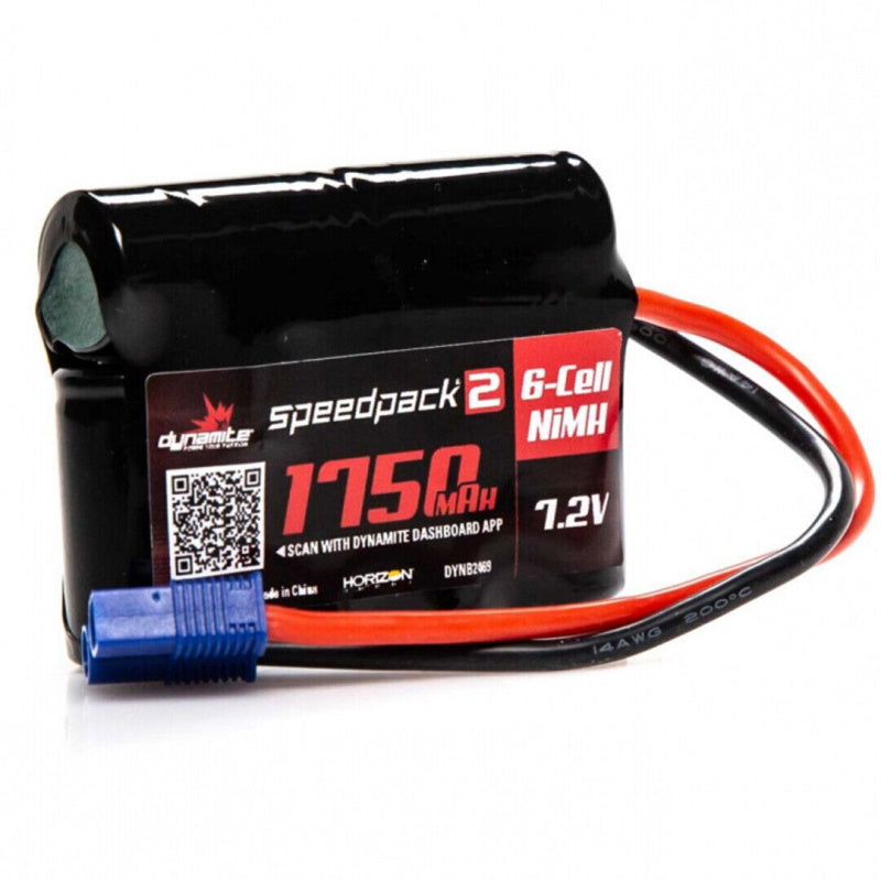 Dynamite DYNB2469 Speedpack2 7.2V 1750Ah 6-Cell NiMH Battery MiniS w/ EC3 Plug - PowerHobby