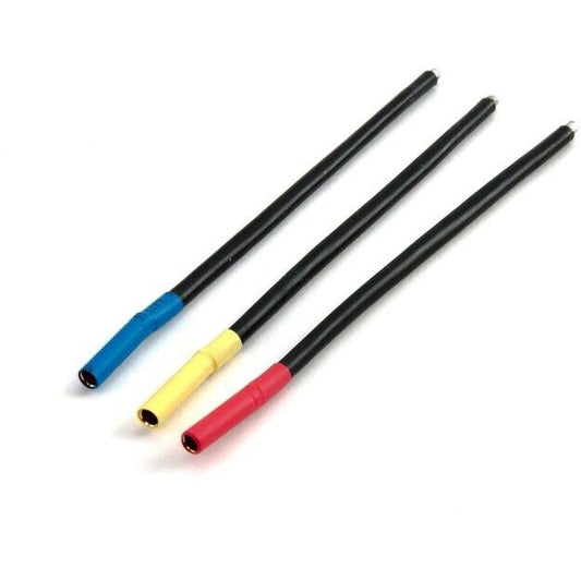 Dynamite DYNC0138 Brushless Motor Wire Set 4mm Bullet Conn Female Bl/Yel/Org - PowerHobby