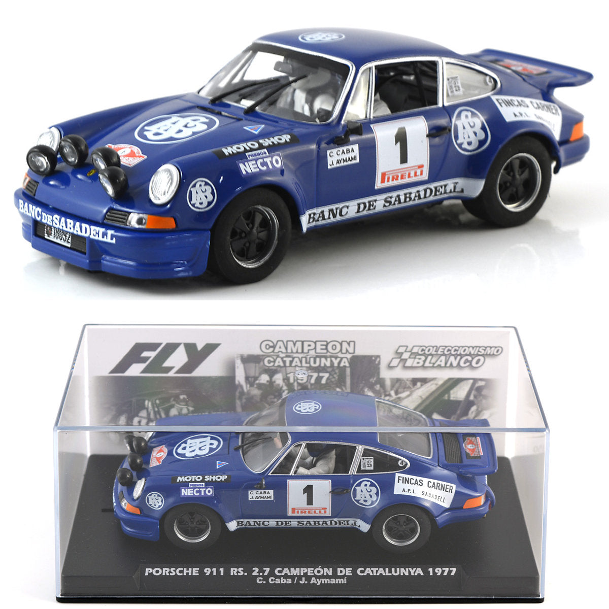 FLY E2018 Porsche 911 RS 2.7 Campeon De Catalunya 1977 1/32 Slot Car