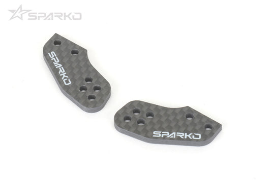 Sparko F8 Carbon Fiber Steering Knuckle Plate 4 holes (R=L) 3.0mm (2pcs).