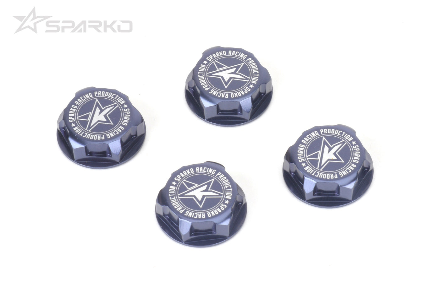 Sparko F8 7075 17mm Aluminum Covered Serrated Wheel Nut 4pcs.