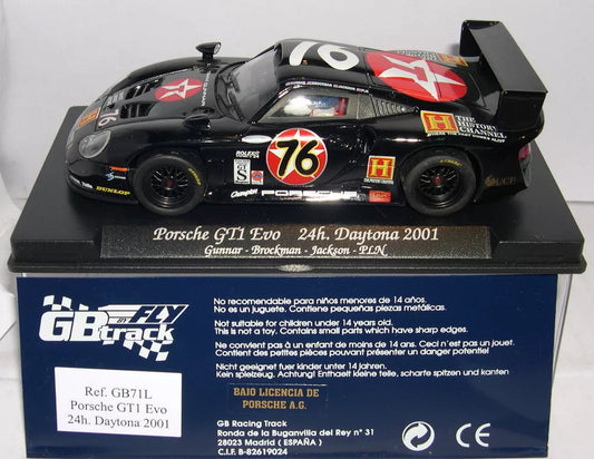 FLY GB71L Porsche GT1 Evo 24h Daytona 2001 w/Lights 1/32 Slot Car