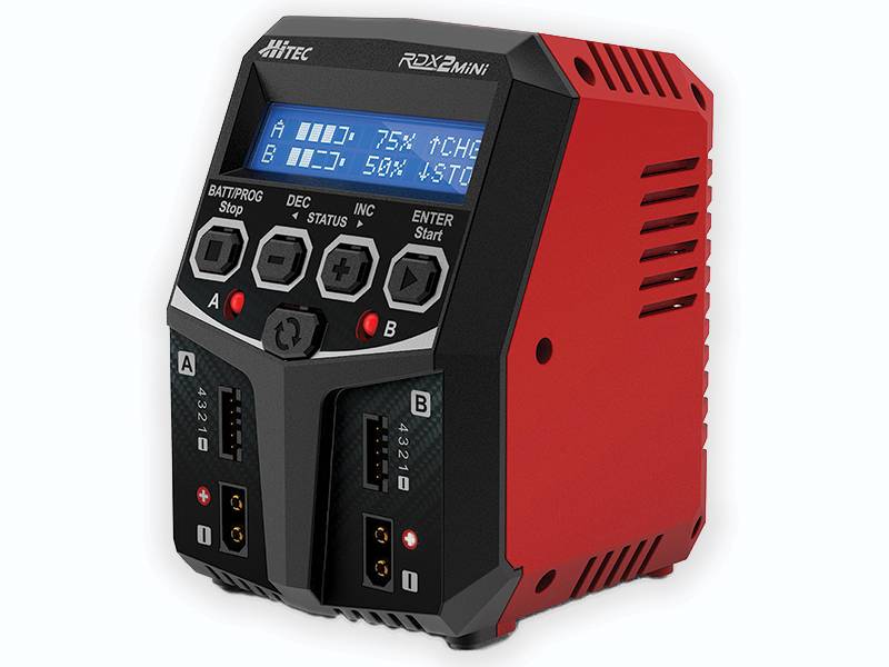 Hitec 44299 RDX2 Mini 100 Watt Dual Port AC Balance Charger