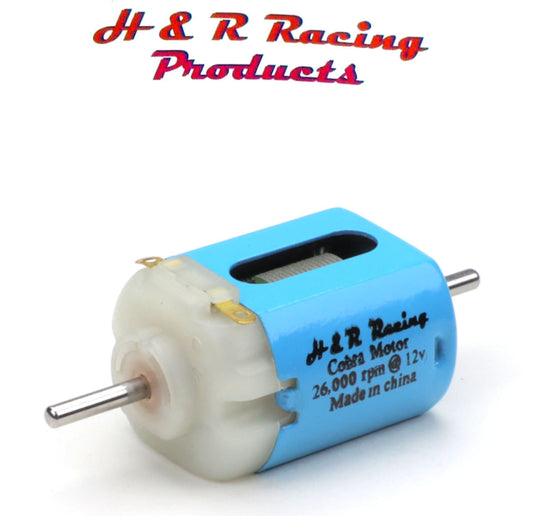 H&R Racing HRMC1 Cobra Motor 26,000 RPM 26K 2mm Double Shaft 1/24 Slot Car