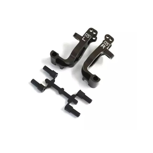 Kyosho IFW474B MP9 Aluminum Front Hub Carrier Set (Gunmetal) (17.5°)