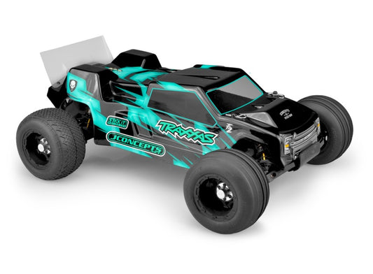 Jconcepts 0374 Clear Body with Rear Spoiler F2 Traxxas Rustler VXL