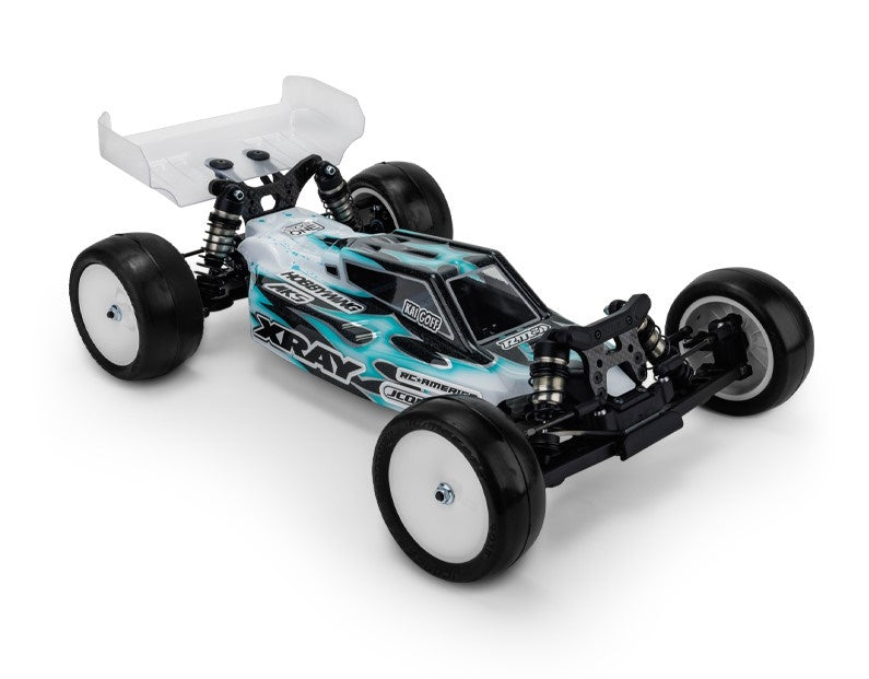 JConcepts 0637 XRAY XB2 2024 F2 1/10 Buggy Body w/6.5" Aero Wing (Clear)