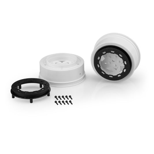 JConcepts 12mm Hex Tremor Short Course Wheels White (2) Traxxas Slash Front