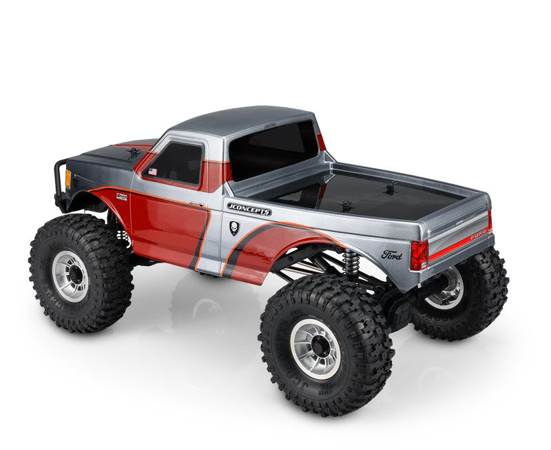 Jconcepts 0439 Tucked 1989 Ford F-250 Clear Body 12.3" Wheelbase 1/10 Rock Crawler