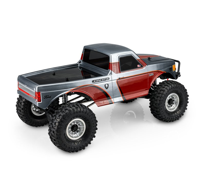 Jconcepts 0439 Tucked 1989 Ford F-250 Clear Body 12.3" Wheelbase 1/10 Rock Crawler