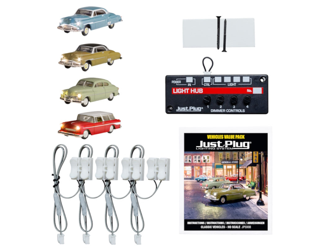 Woodland Scenics JP5908 HO Scale Value Pack - Classic Vehicles