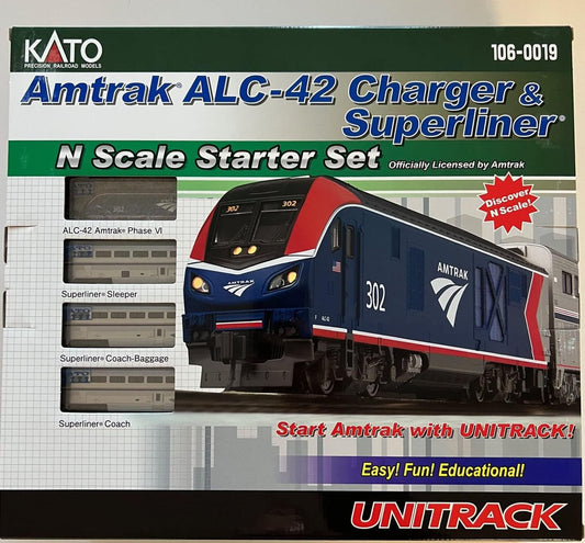 Kato 106-0019 N ALC-42 Charger Superliner Amtrak Starter Set