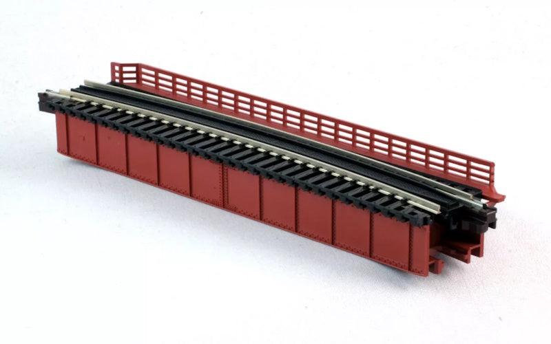 Kato 20470 USA N Scale Curve Deck Single Track Girder Bridge Red